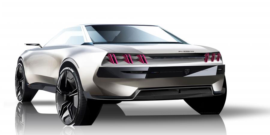Эскиз Peugeot e-Legend Concept 2018 года  (фото 83 из 85)